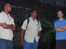 Pete, Baretto and Felician having a good time